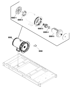 Alternator Group Diagram and Parts List for 076356-03  Briggs and Stratton Generator